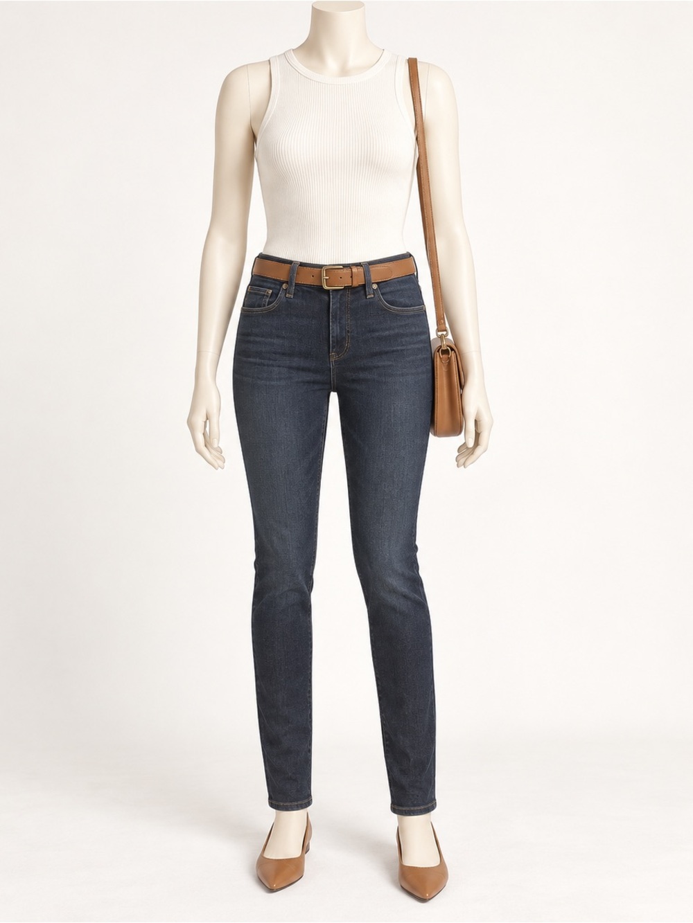 PAIGE Skyline Skinny Jeans Size 28 Dark Wash Mid Rise Full Length